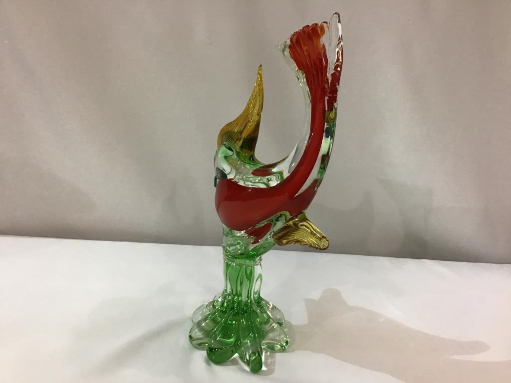 Pair of Murano Glass Fishes (11 1/2-12 Inches