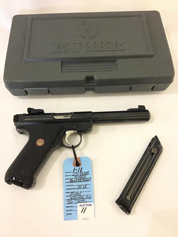 Ruger Mark III Target 22 LR Pistol w/ Extra Clip