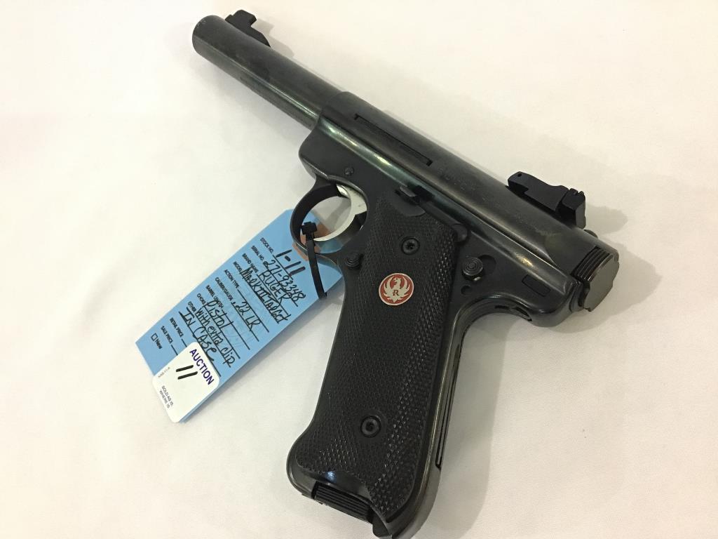 Ruger Mark III Target 22 LR Pistol w/ Extra Clip