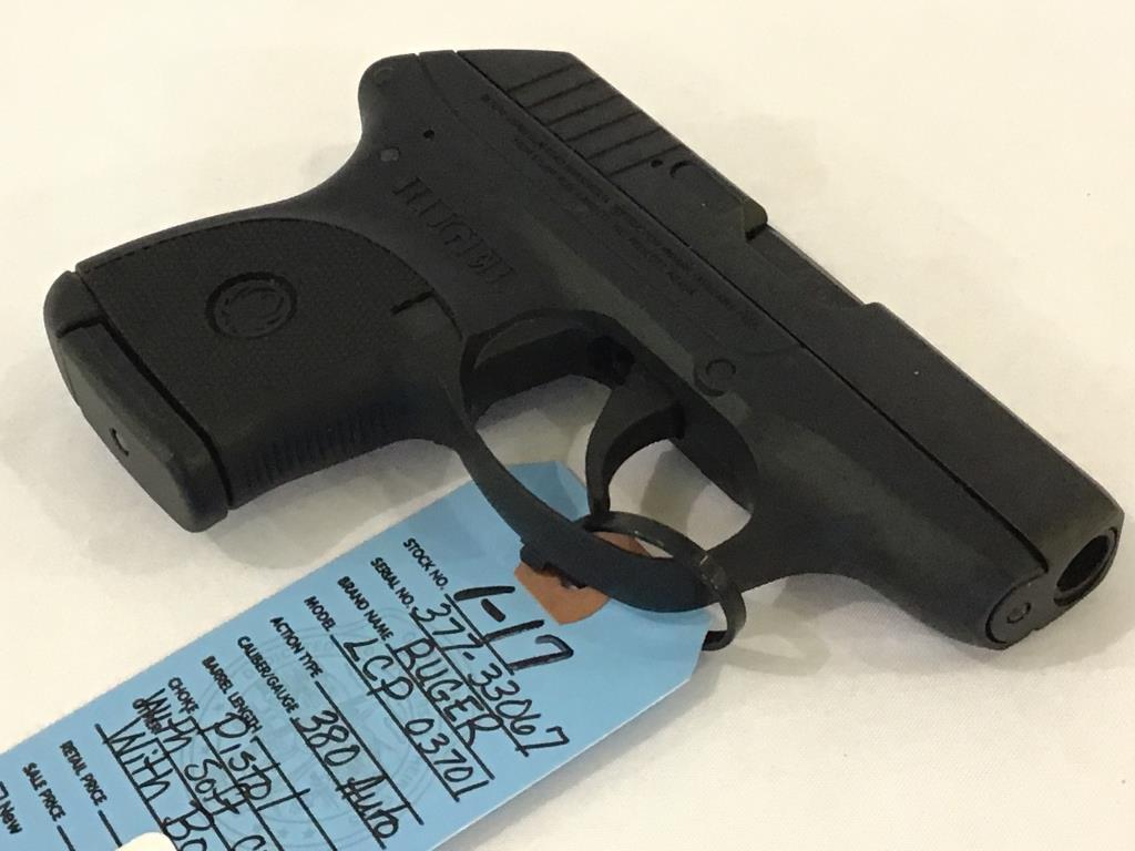 Ruger LCP Model 03701 .380 Auto Pistol