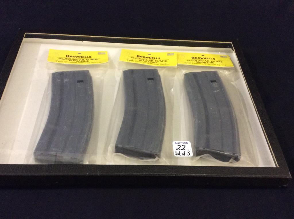 Lot of 3 Brownell's 30-Round AR-15/M16