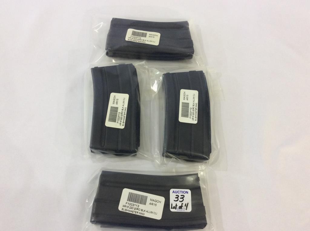 Lot of 4 Bushmaster AR15 223 20 Rd Clips