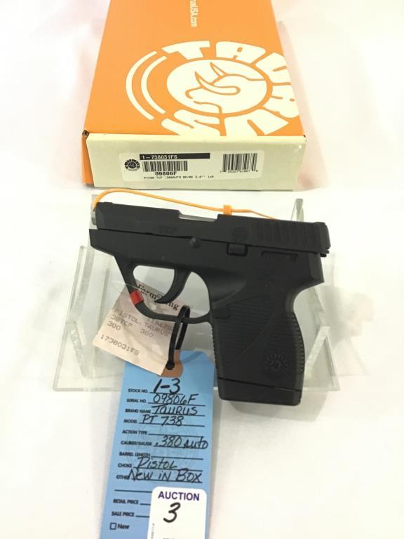 Taurus PT 738 .380 Auto Pistol-NIB SN-09806F (1-3