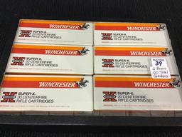 6 Full Boxes of Winchester Super X Centerfire