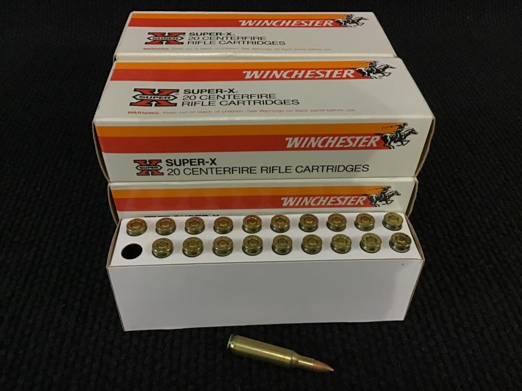 6 Full Boxes of Winchester Super X Centerfire