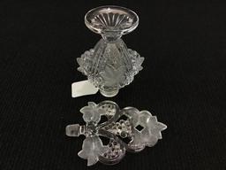 Ornate Glass Perfume Bottle w/ Stopper