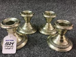 Lot of 4-2 1/12 Inch Tall Sterling Silver