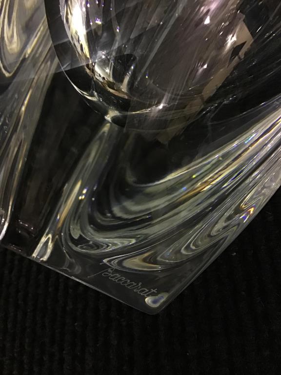 Heavy Signed Baccarat Crystal Vase