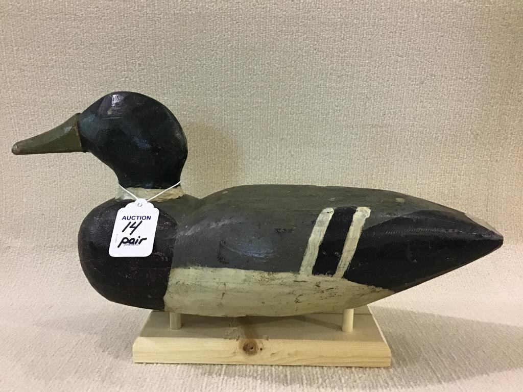 Pair of Wakefield, WI Decoys-