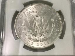 Graded 1884 Morgan Silver Dollar-MS63 (NGC)