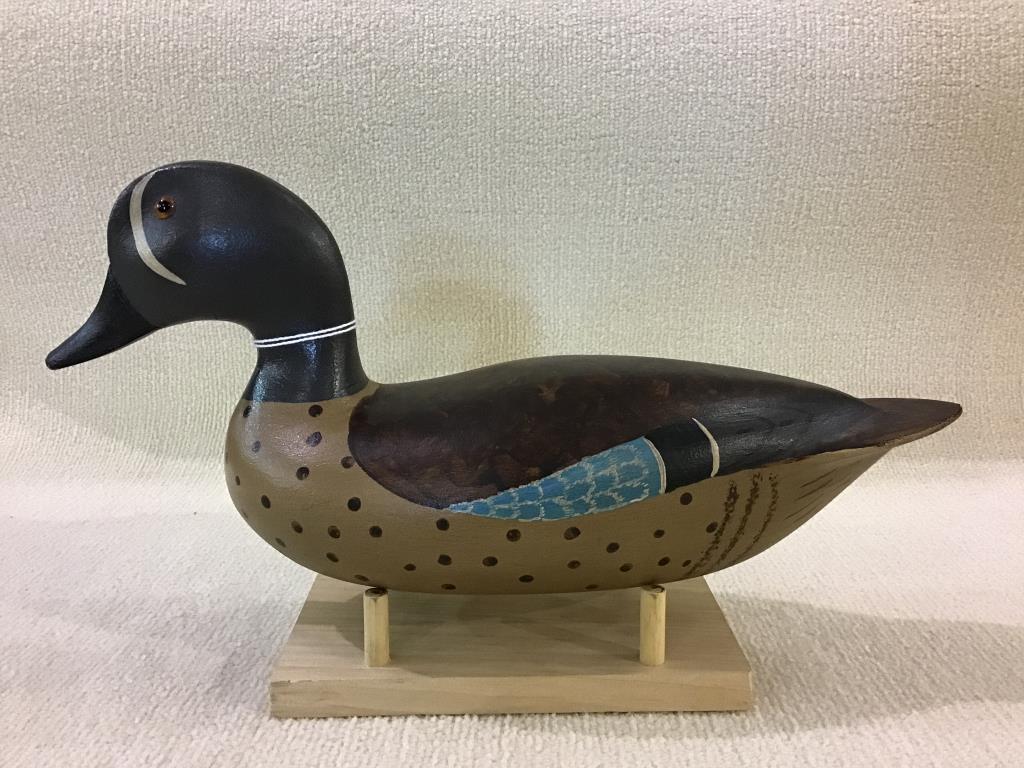 Pair of Spielman Blue Wing Teal Decoys