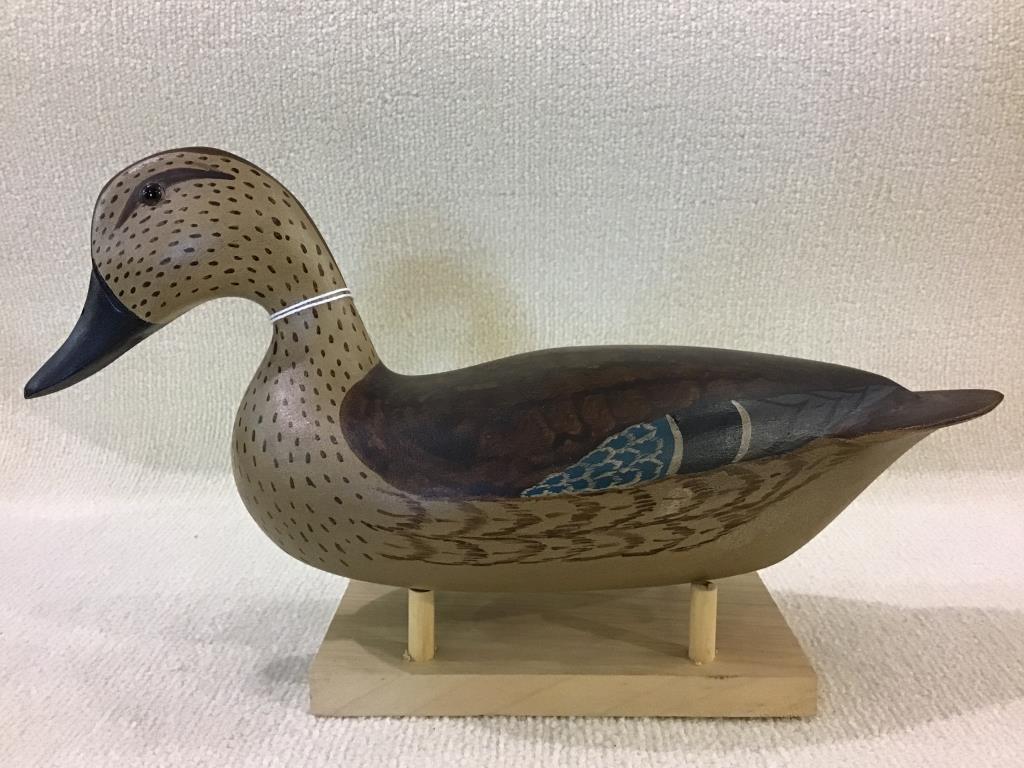 Pair of Spielman Blue Wing Teal Decoys