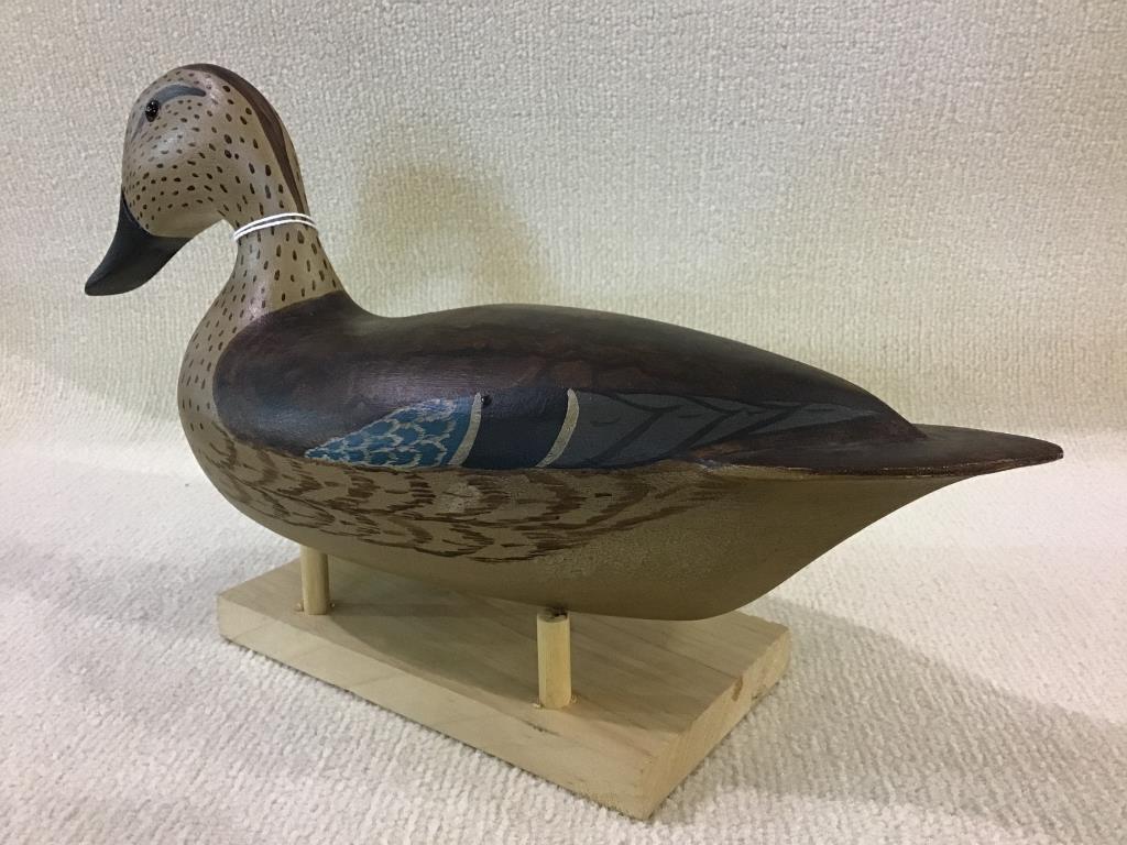 Pair of Spielman Blue Wing Teal Decoys