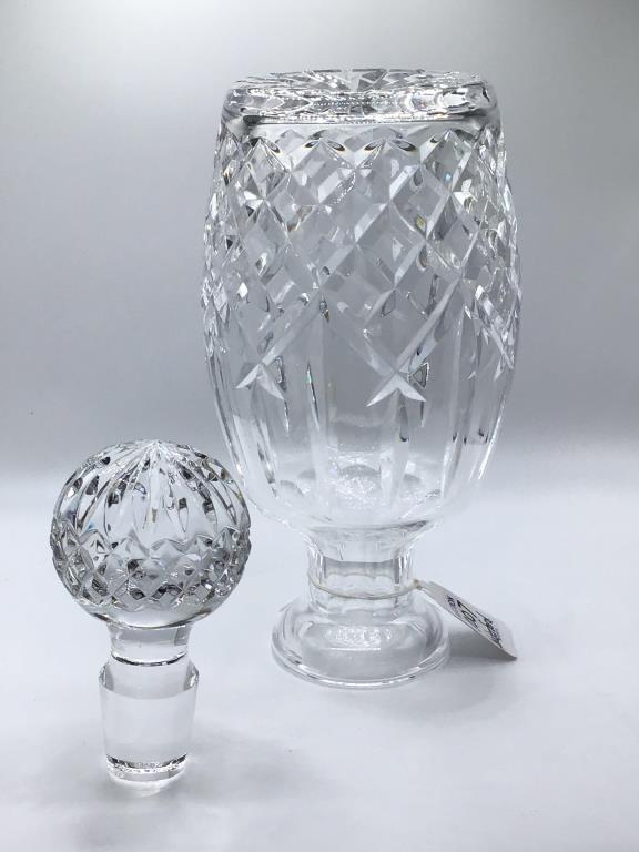 Signed Waterford Crystal Decanter w/ Stopper-