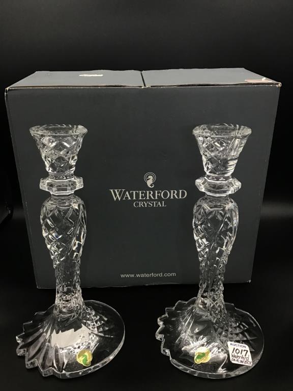 Pair of Waterford Crystal Sea Jewel