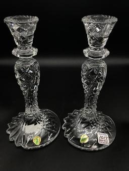 Pair of Waterford Crystal Sea Jewel