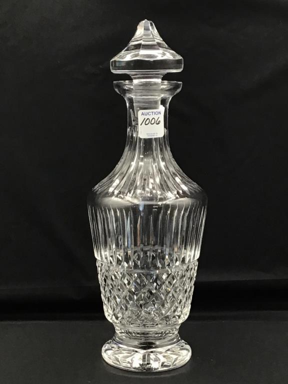 Unknown Heavy Lead Crystal Decanter w/ Stopper