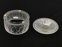 Signed Lalique France Crystal Enfantes Box