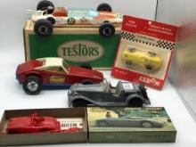 Lot of 5 Toy Cars Including Hubley Kiddie Toy Car,