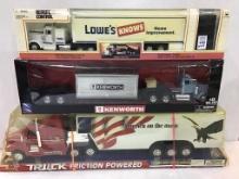 Lot of 3 Toy Semis in Boxes Including