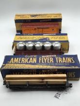 Lot of 3 American Flyer S Gauge Train Cars