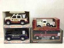 Lot of 4 Including Mira 1/18th Scale Chevy Pick Up