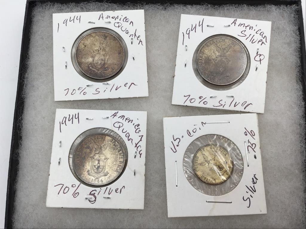 Collection of 4 American Silver Coins