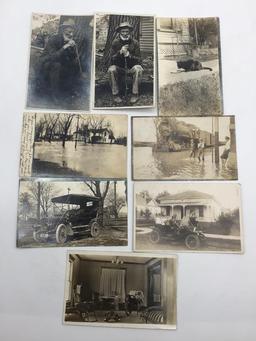 Collection of 17 Various Old Photo Postcards