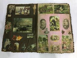 Lg. Cloth Victorian Scrapbook w/