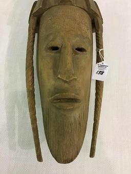 Handmade Wood Carved Mask From Haiti