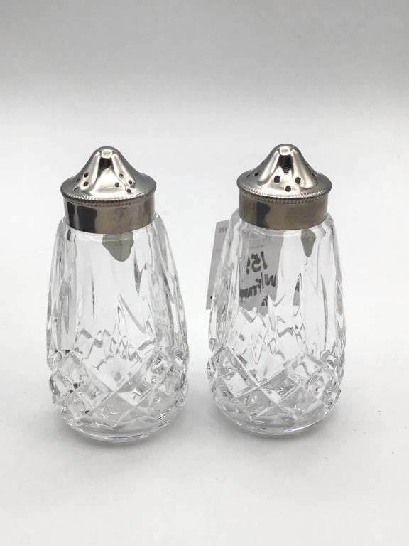 Pair of Waterford Lismore Pattern Salt &