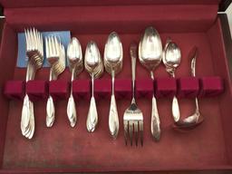 8 Piece Setting of Community Silverplate Flatware