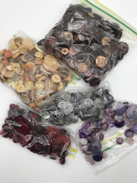 Very Lg. Collection of Vintage Buttons