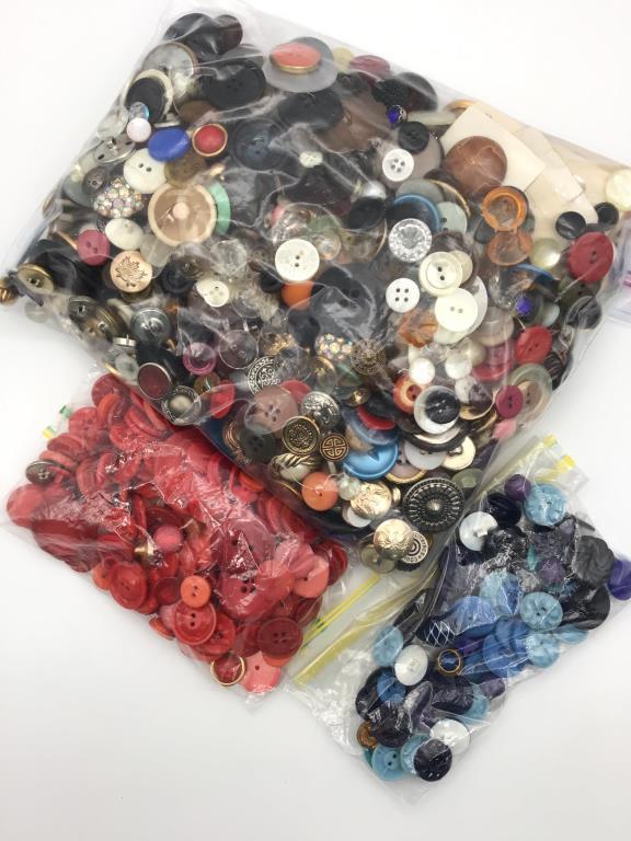 Very Lg. Collection of Vintage Buttons