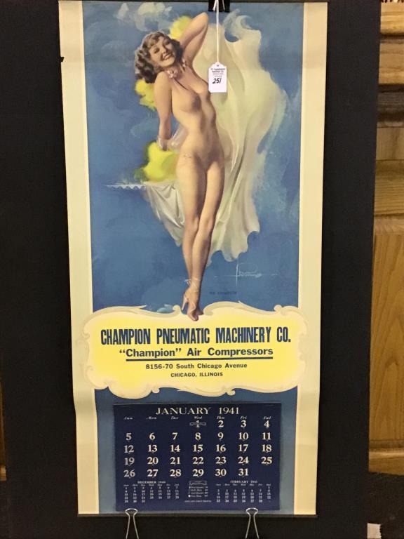 Adv. Calendar 1941 Adv. Champion