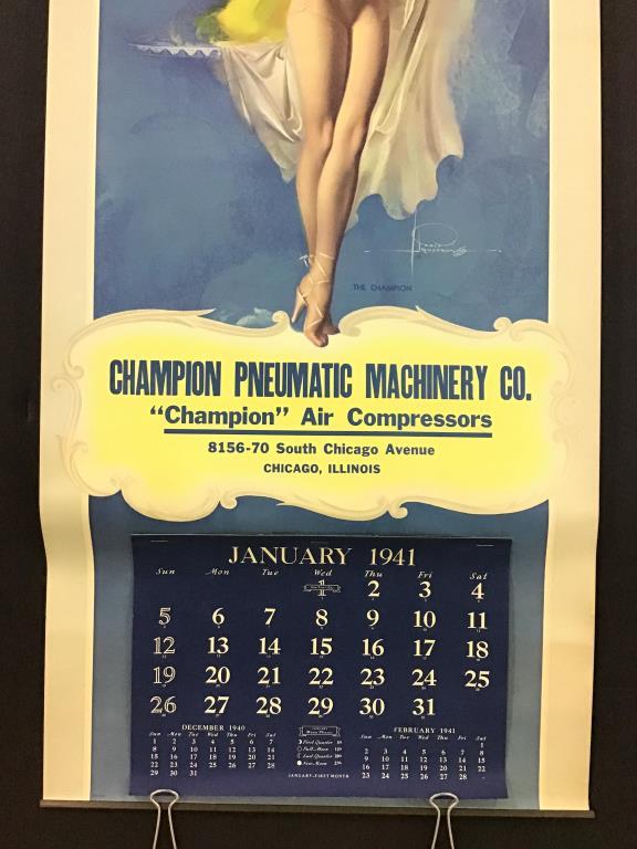 Adv. Calendar 1941 Adv. Champion