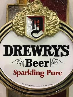 Pair of Matching Drewrys Beer Lighted