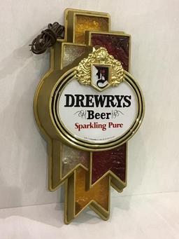 Pair of Matching Drewrys Beer Lighted