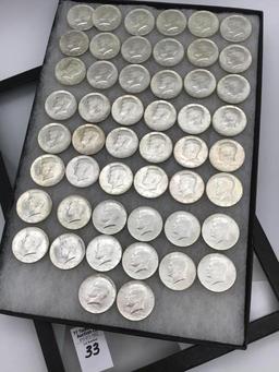 Collection of 50-1964 Kennedy Half Dollars