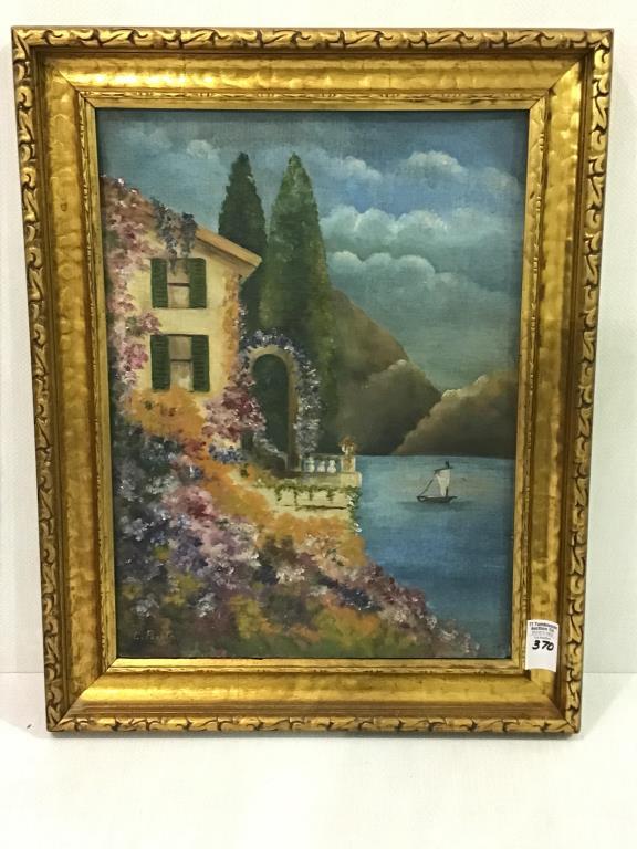 Framed Painting on Board-Signed by the Artist