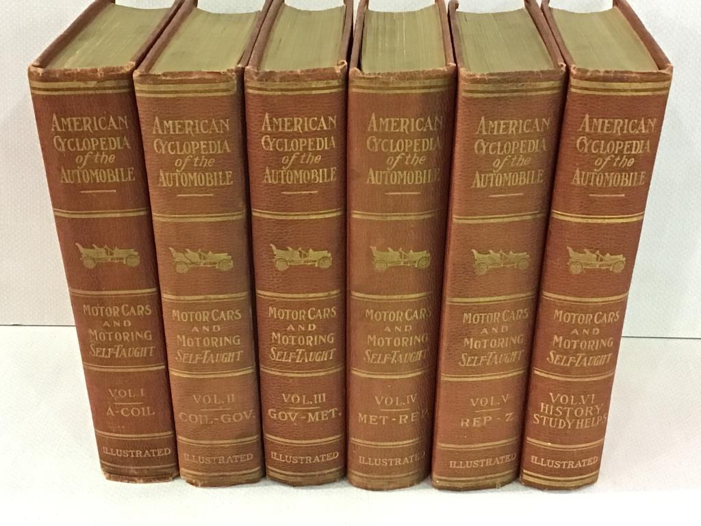 6 Volume Set of American Cyclopedia of Automotive-