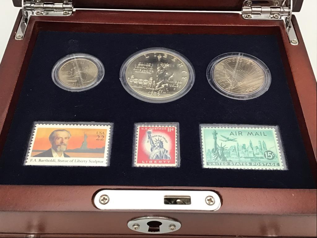 The Statue of Liberty Coin & Stamp Collection in