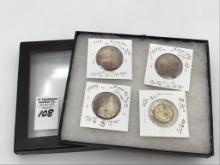 Collection of 4 American Silver Coins