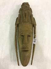 Handmade Wood Carved Mask From Haiti