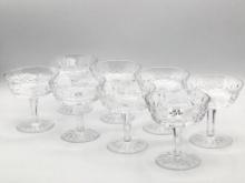 Set of 8 Waterford Crystal  Lismore Pattern