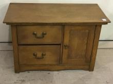 Sm. Antique Chest w/ One Door & 2 Drawers