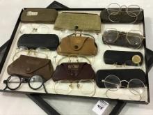 Collection of 10 Various Vintage Spectacles w/