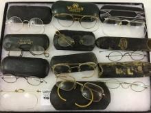 Collection of 11 Various Vintage Spectacles w/