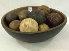 Lg. Contemp. Primitive Look Wood Bowl