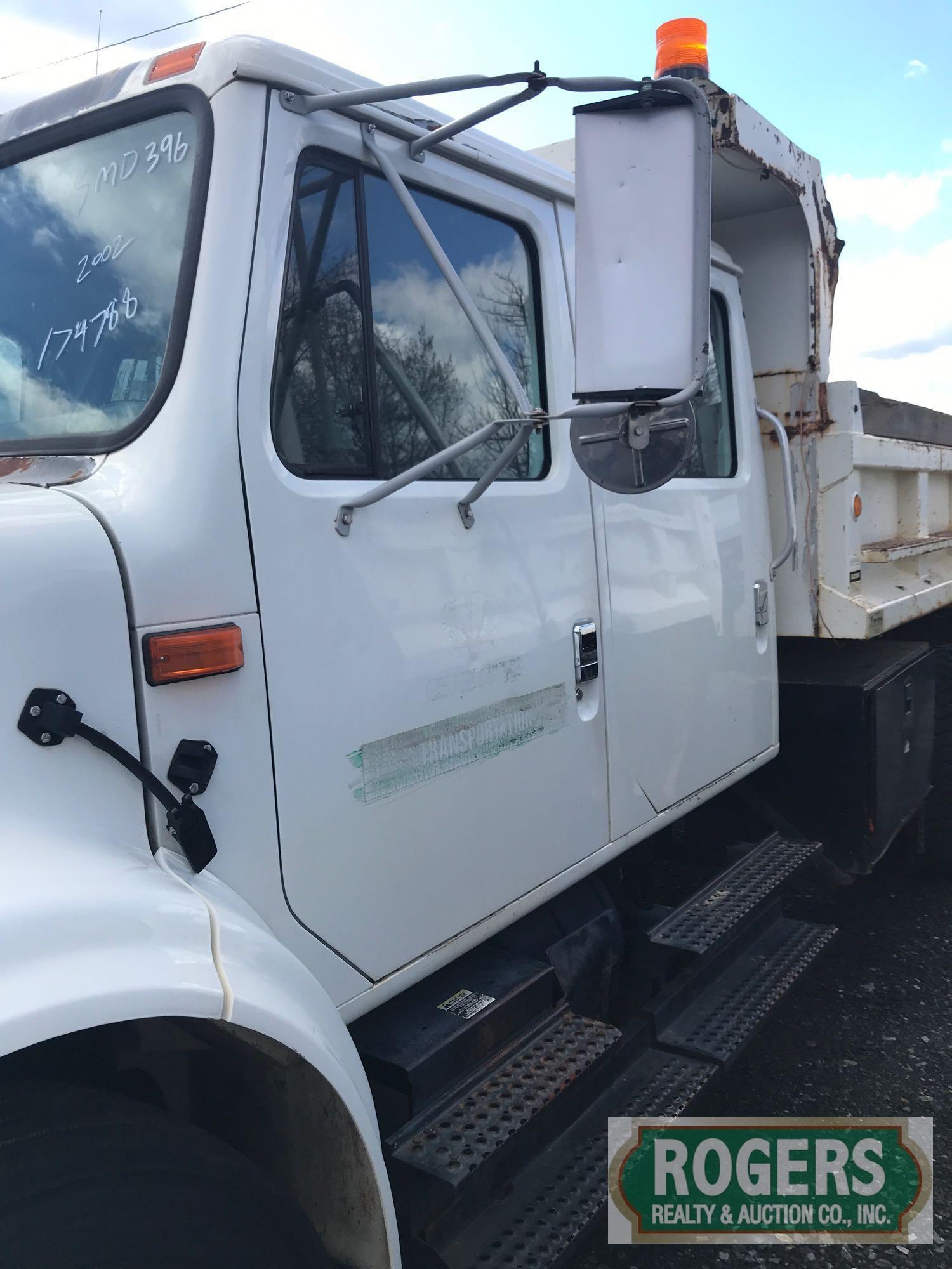 2002, INTERNATIONAL, 4700, DUMP TRUCK, 1HTSCAAL32H407459, 174788 miles, 7.6L INTERNATIONAL DIESEL